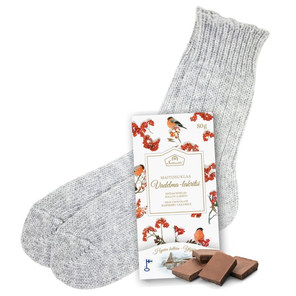 Villasukat ja suklaa